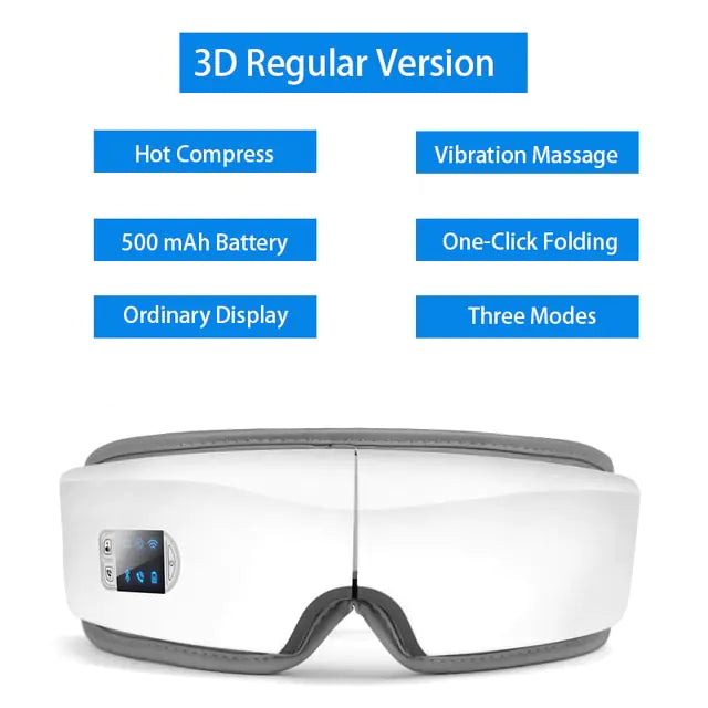 Masajeador de ojos con vibración y airbag inteligente 4D