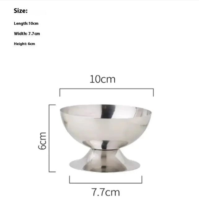 Vasos de helado de acero inoxidable