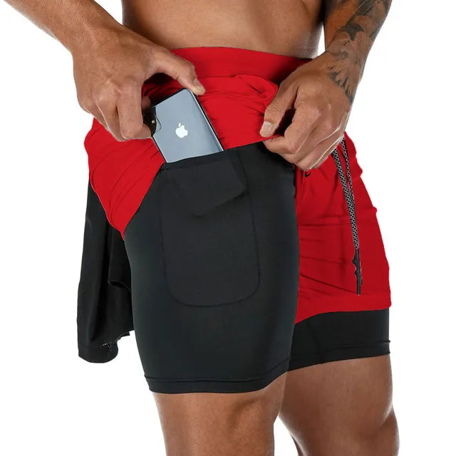 Pantalones cortos de camuflaje para correr para hombre, para deportes de gimnasio