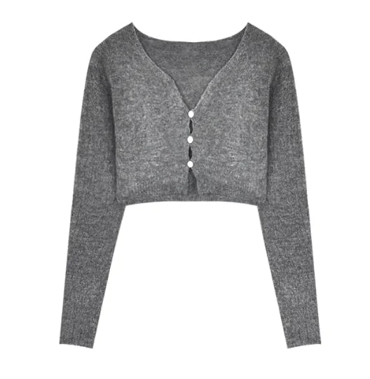 Women's Sweater Coat Autumn And Winter Gray