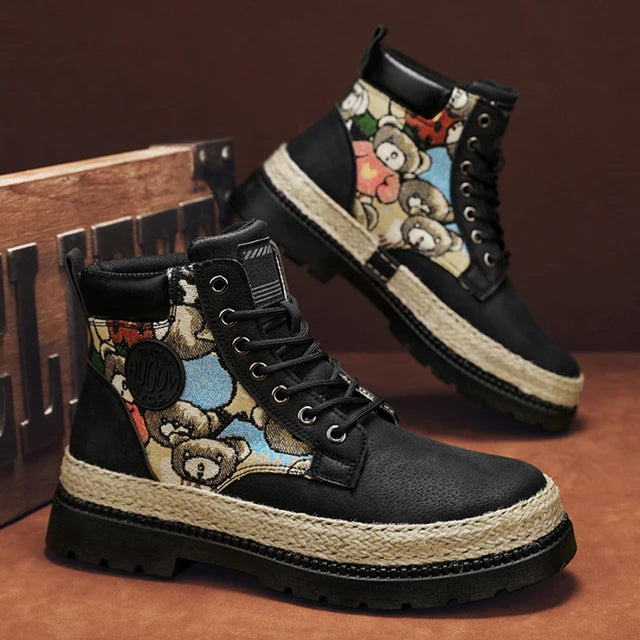 Botas de hombre CYYTL, zapatos de invierno de cuero