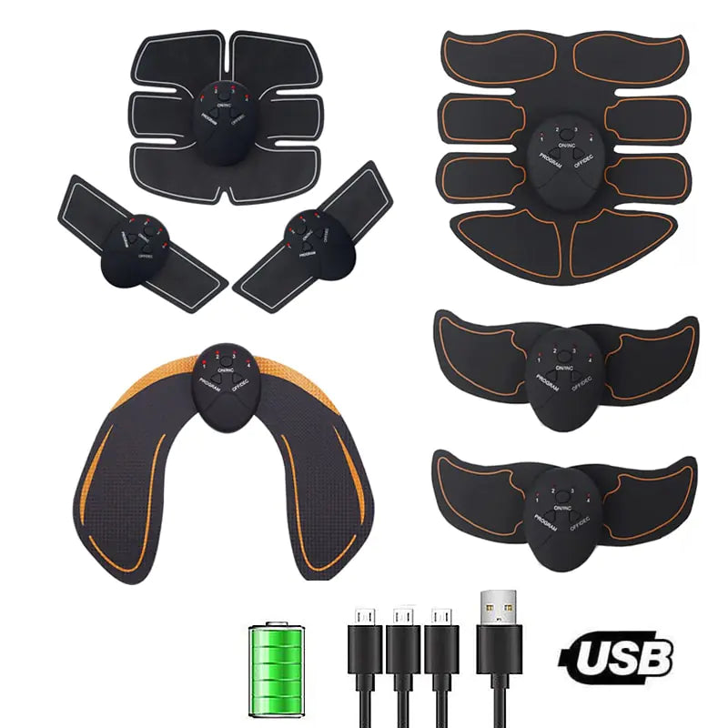 Estimulador muscular eléctrico, masajeador de fitness