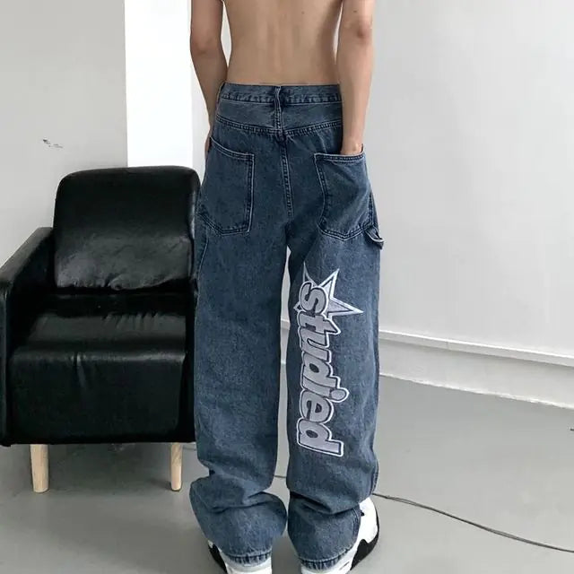 Ropa de calle informal con estampado de letras de moda coreana para mujer Y2K