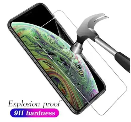 Protectores de pantalla de vidrio templado HD para iPhone X, paquete de 3