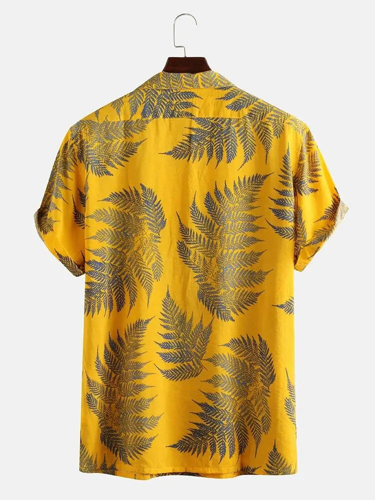Camisa hawaiana informal para hombre