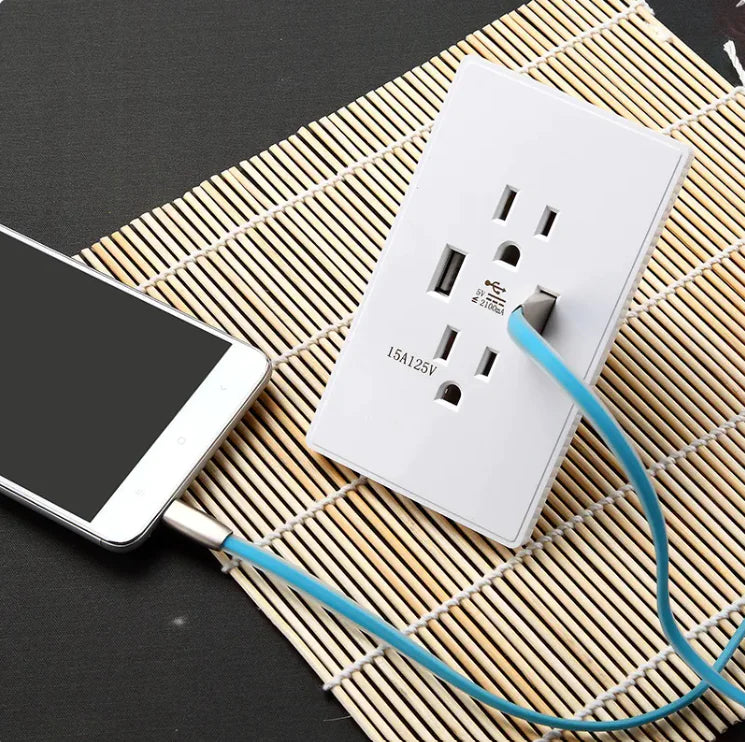 Power Hub USB Wall Plate