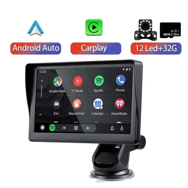 Reproductor multimedia para radio de coche con pantalla táctil