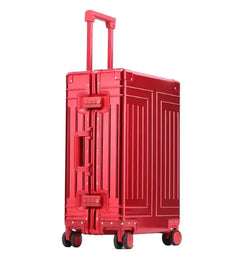 All-Aluminum Rolling Travel Suitcase High-Quality Men's Luggage