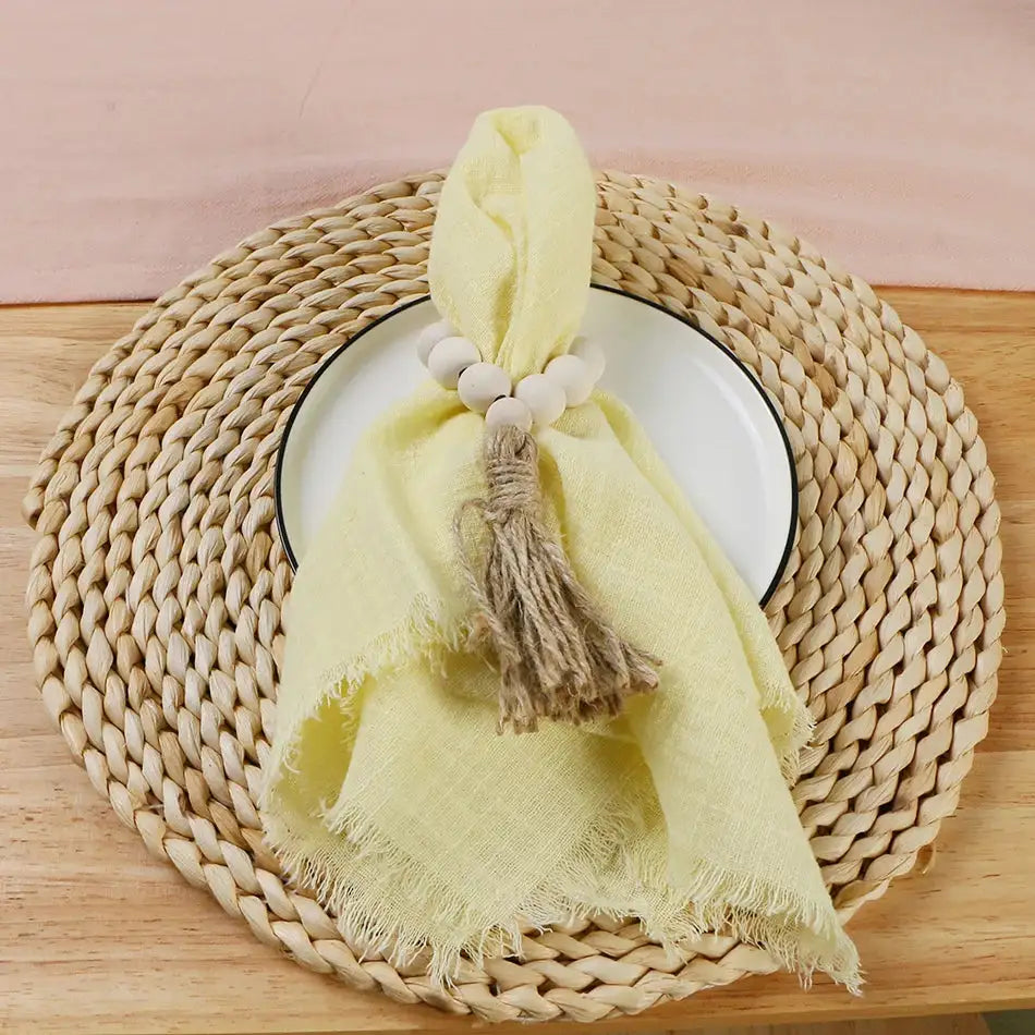 Servilleta de gasa de algodón color rosa