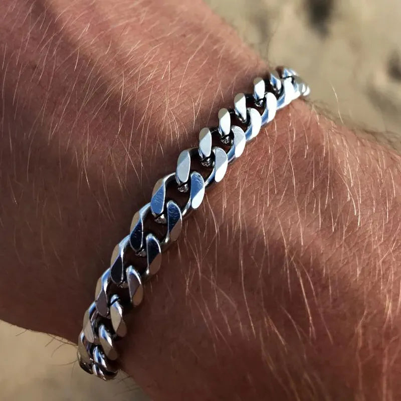 Pulsera de cadena cubana de moda para hombre 2022
