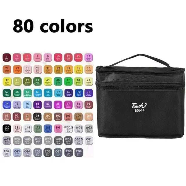168 Color Marker Pen Set