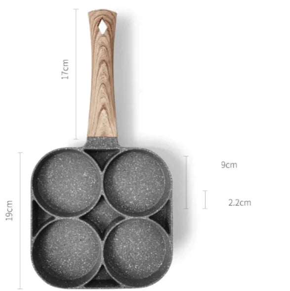 Sartén antiadherente anodizada dura para tortillas de 4 secciones Chef's Classic de Cuisinart