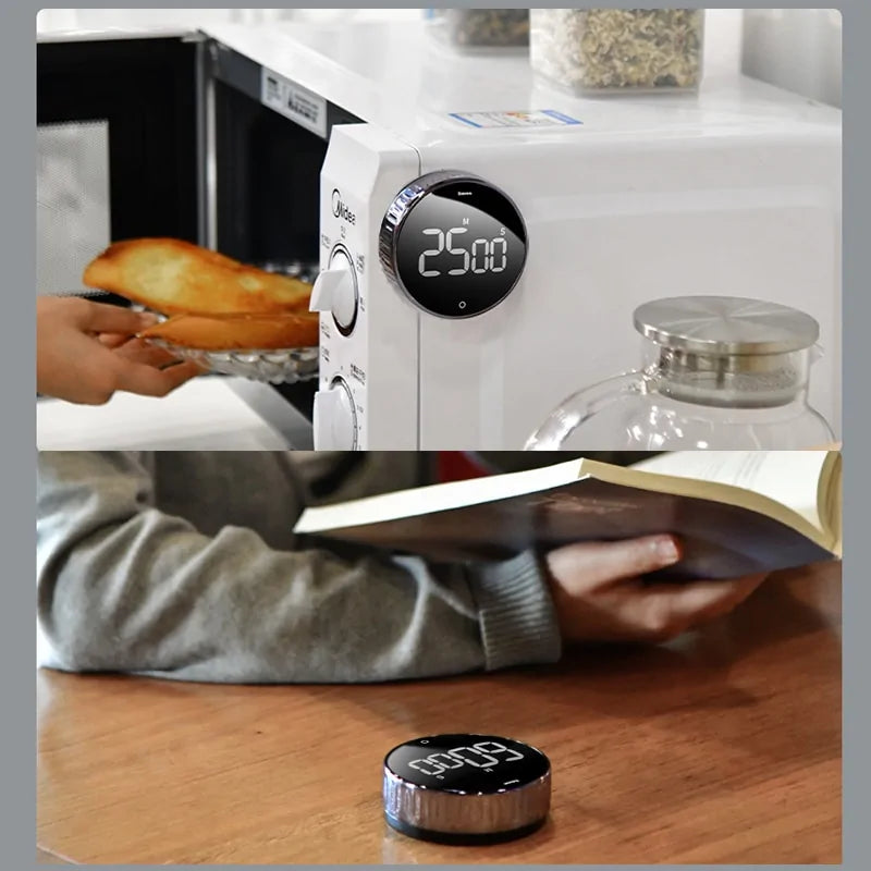 Reloj despertador con temporizador de cocina