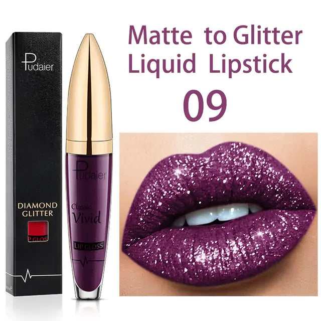 Brillo labial brillante de larga duración