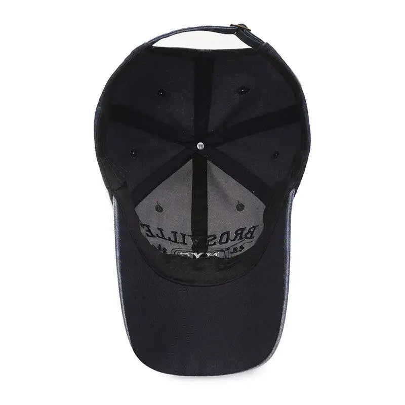 Gorra de béisbol de algodón desgastado