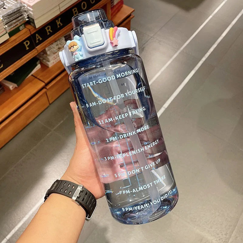 Botella de agua de gran capacidad de 2 l
