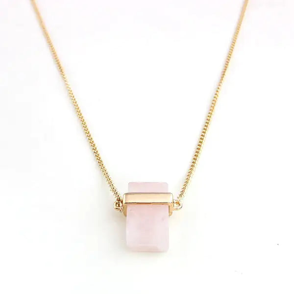 Collar de piedra de mármol natural