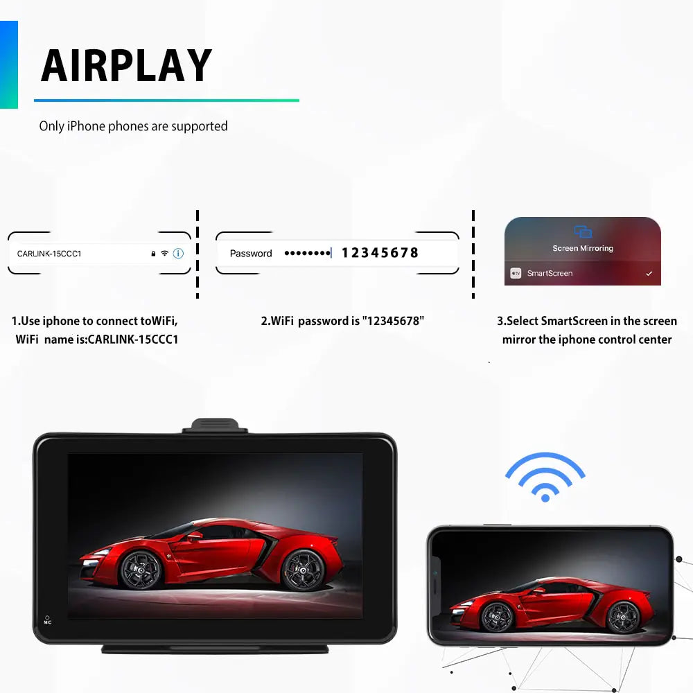 Radio multimedia para coche Podofo Universal de 7"