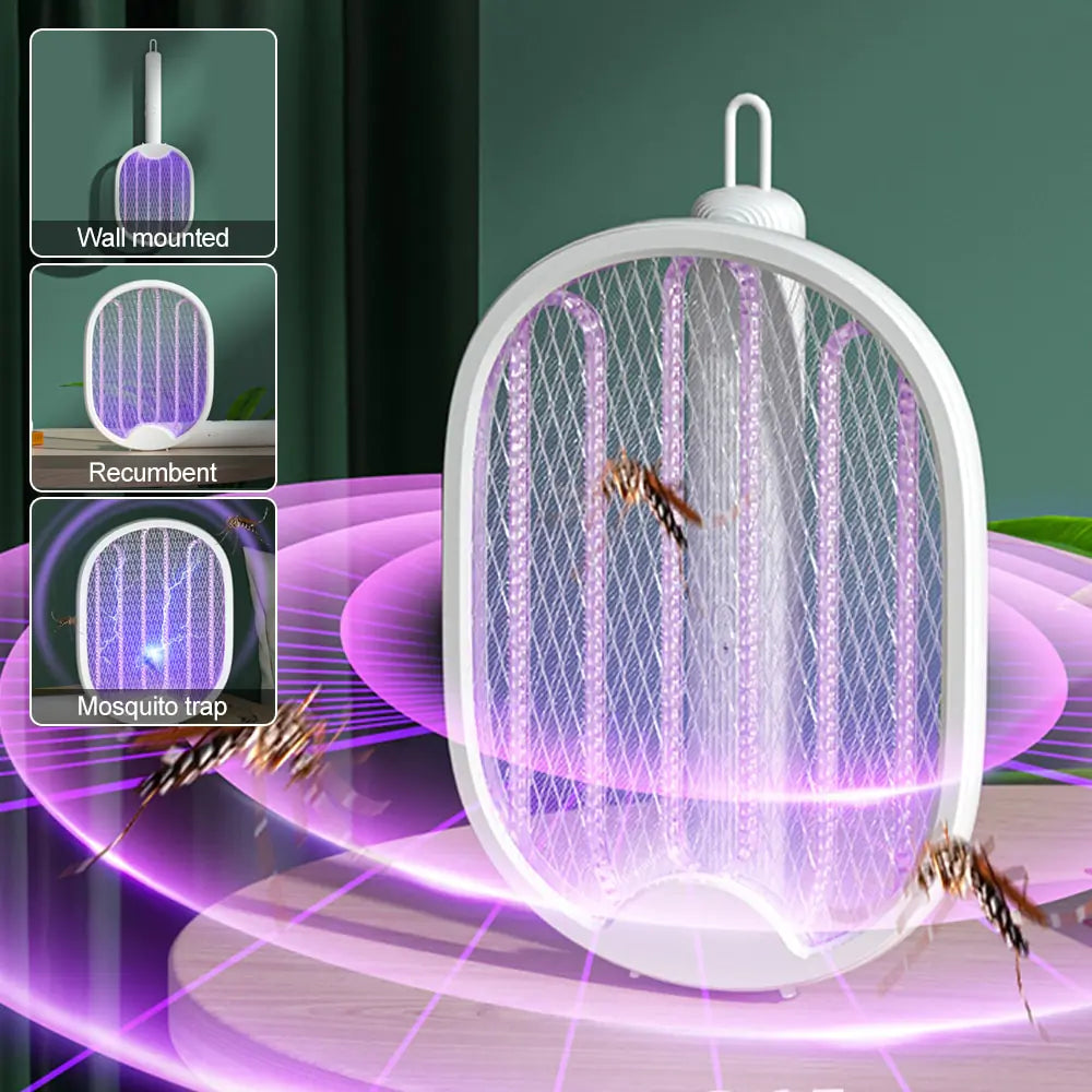 Matamoscas eléctrico 4 en 1 para matar mosquitos
