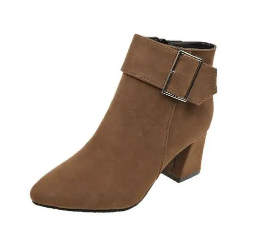Botas cortas coreanas para mujer