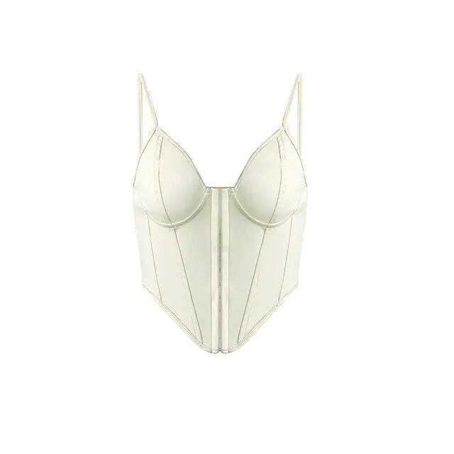 Top corto sexy de fiesta con tirantes finos