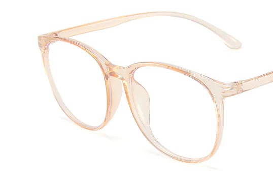 Gafas redondas con bloqueo de luz azul, gafas ópticas