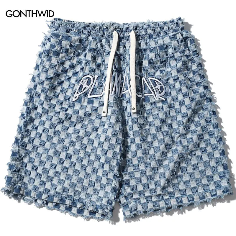 Pantalones cortos a cuadros para hombre