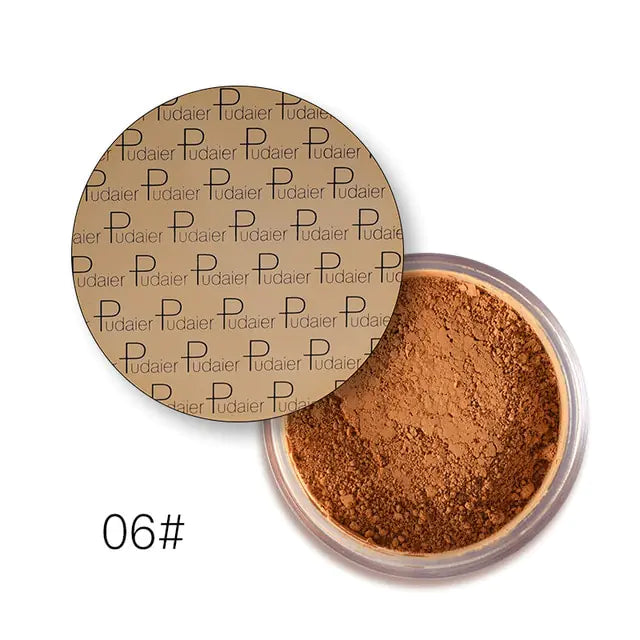 Polvos sueltos fijadores de maquillaje mineral mate