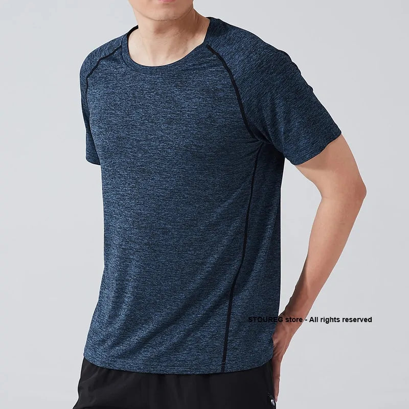 Camisetas de running de compresión de secado rápido para hombre: ropa deportiva para fitness y fútbol