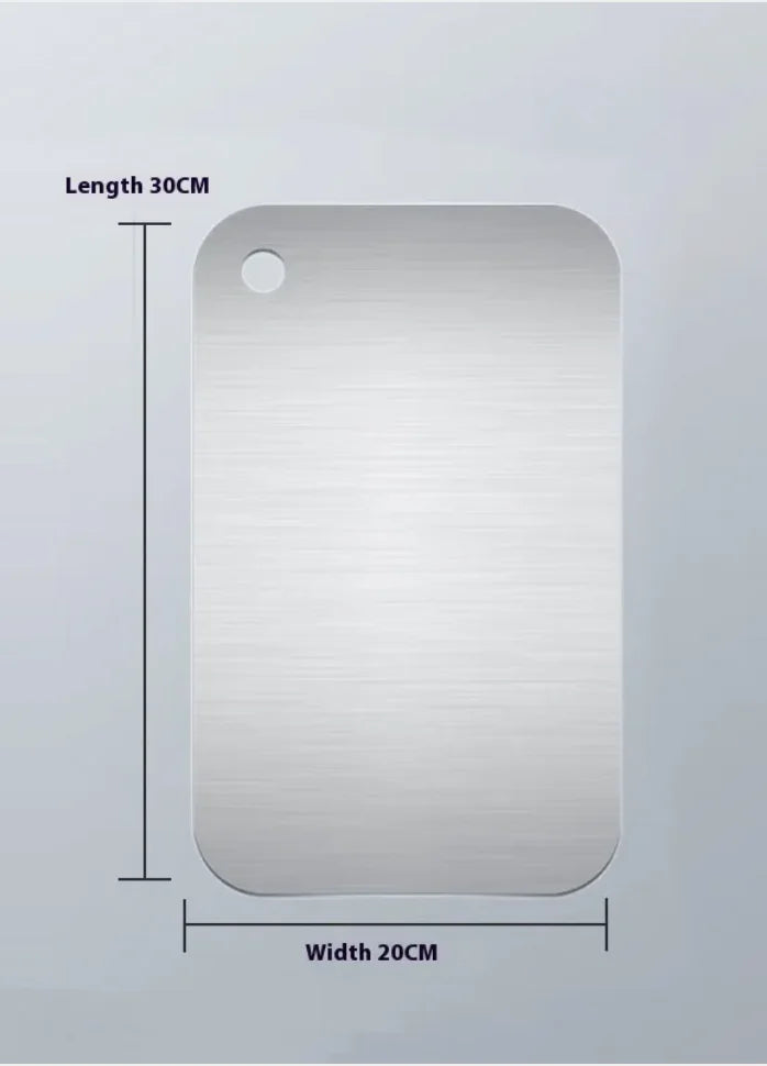 Tabla de cortar de acero inoxidable antimoho para verduras y carne