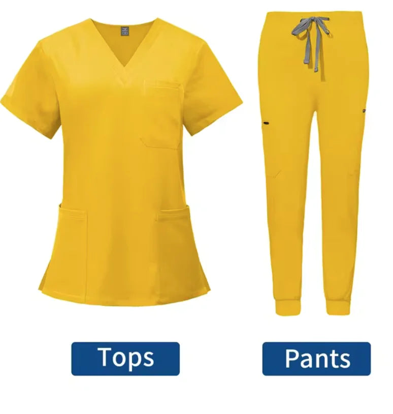 Conjunto de jogging con uniforme médico