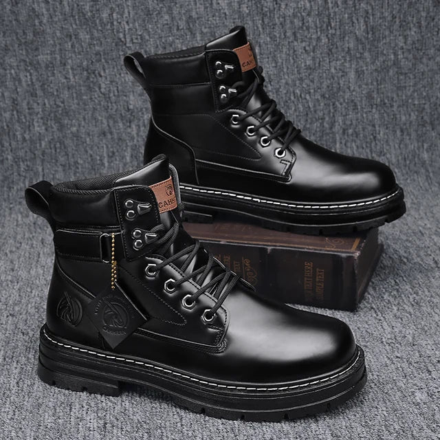 Botas de hombre CYYTL, zapatos de invierno de cuero