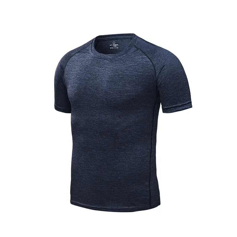 Camisetas de running de compresión de secado rápido para hombre: ropa deportiva para fitness y fútbol