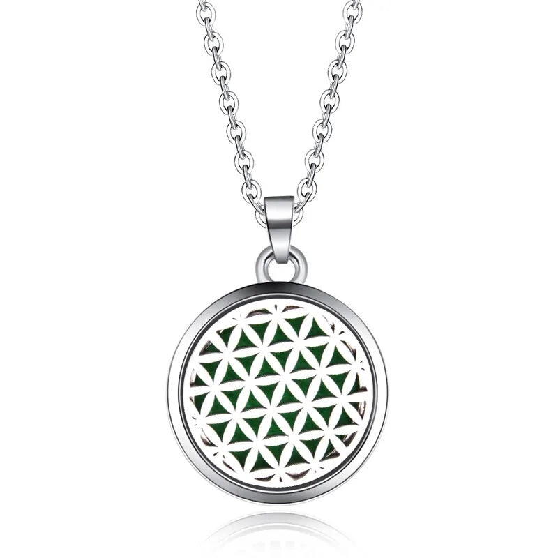 Collar con colgante de aromaterapia y difusor de aceites esenciales