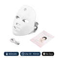 Máscara facial LED con carga USB