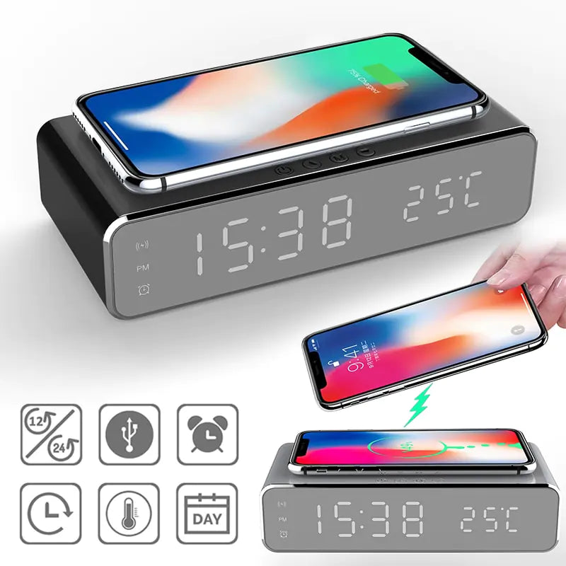 Carga inalámbrica eficiente con elegante pantalla LED