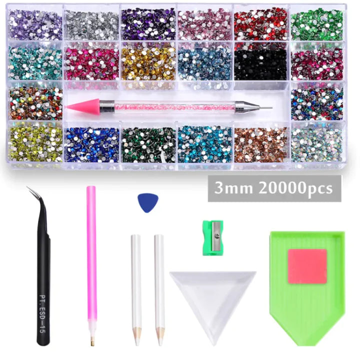 Adornos para uñas de 3 mm