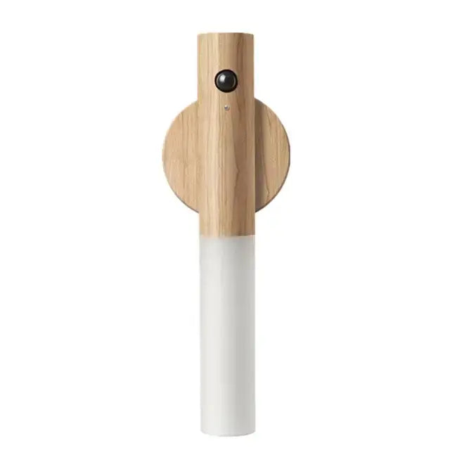 Luz LED nocturna de madera recargable para el hogar