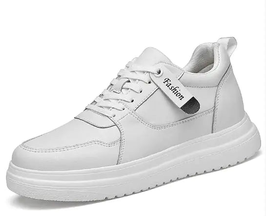 Zapatos de piel de becerro transpirables que aumentan la altura