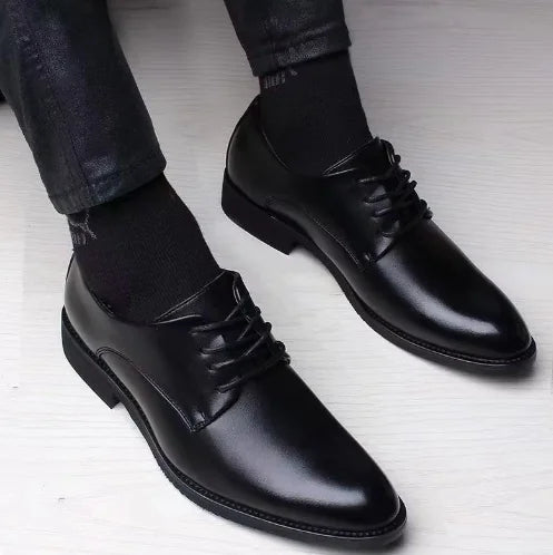 Zapatos Oxford de cuero clásicos para hombre: zapatos formales de vestir de estilo británico