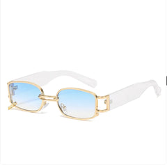 Korean Style Square Sunglasses with Trendy Earring Design for Women