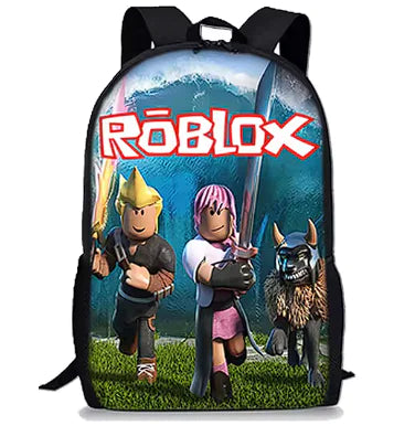 Mochila de Roblox con dibujos animados en 3D para niños