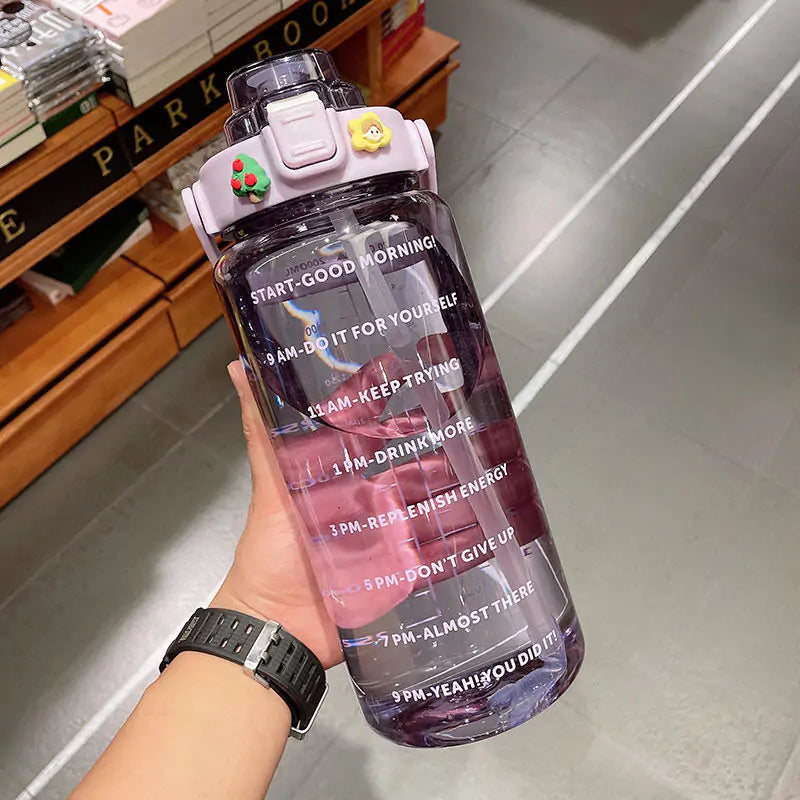 Botella de agua de gran capacidad de 2 l