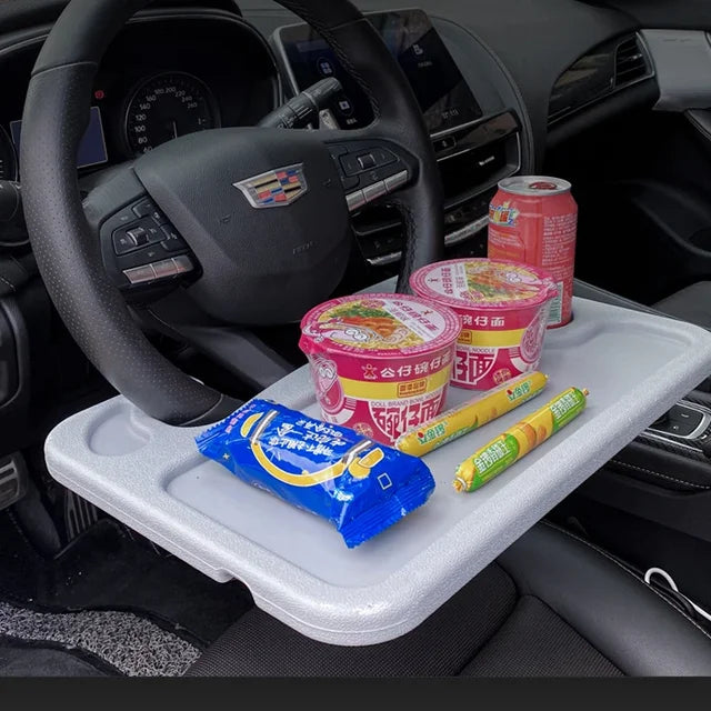 Mesa de comedor portátil para automóvil Bandeja para volante de automóvil