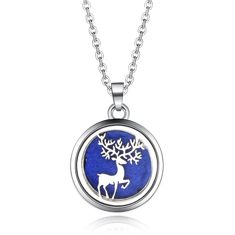 Collar con colgante de aromaterapia y difusor de aceites esenciales