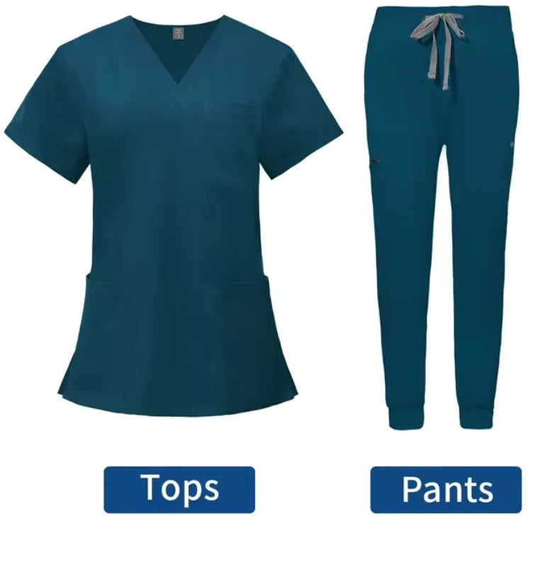 Conjunto de jogging con uniforme médico