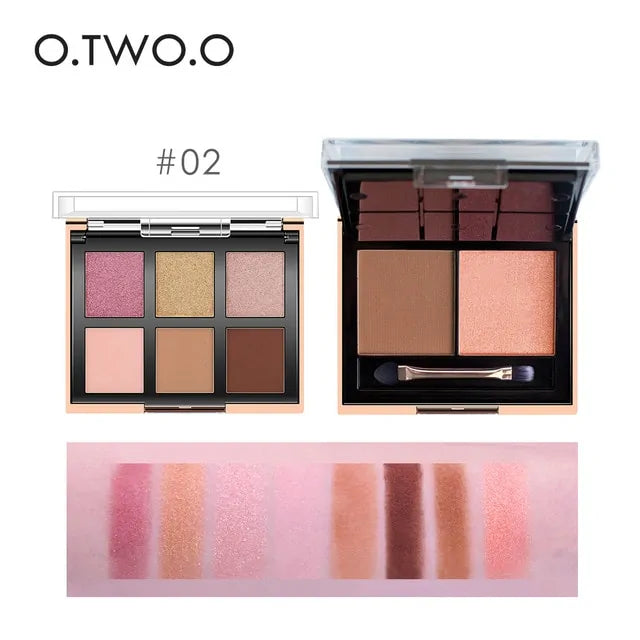Paleta de sombras de ojos de colores para maquillaje, kit cosmético