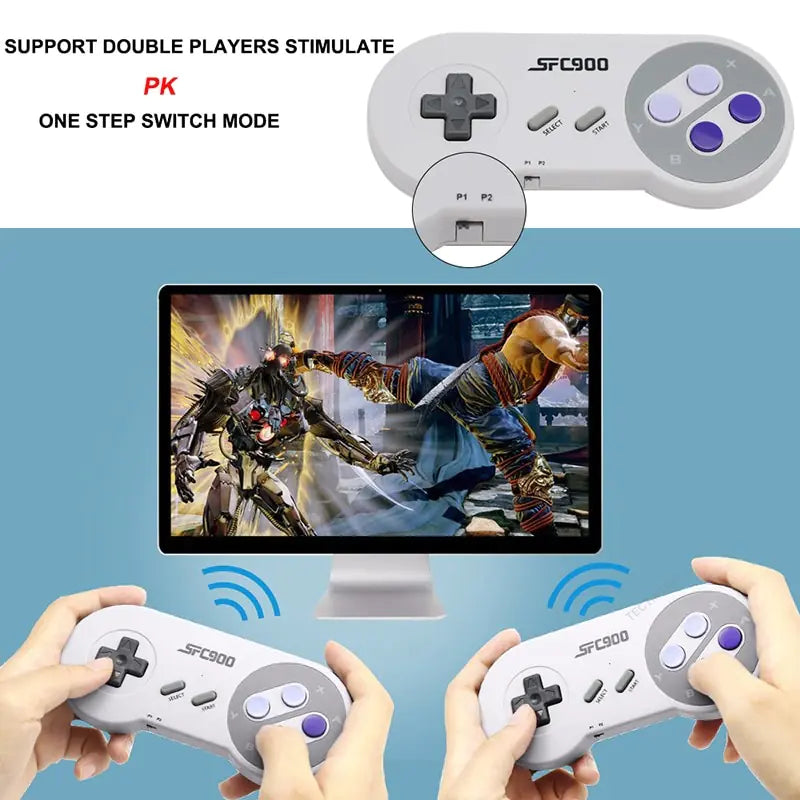 Consola de videojuegos compatible con HDMI con 1500 juegos para SNES/NES