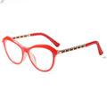 Gafas cuadradas de color caqui con forma de ojo de gato