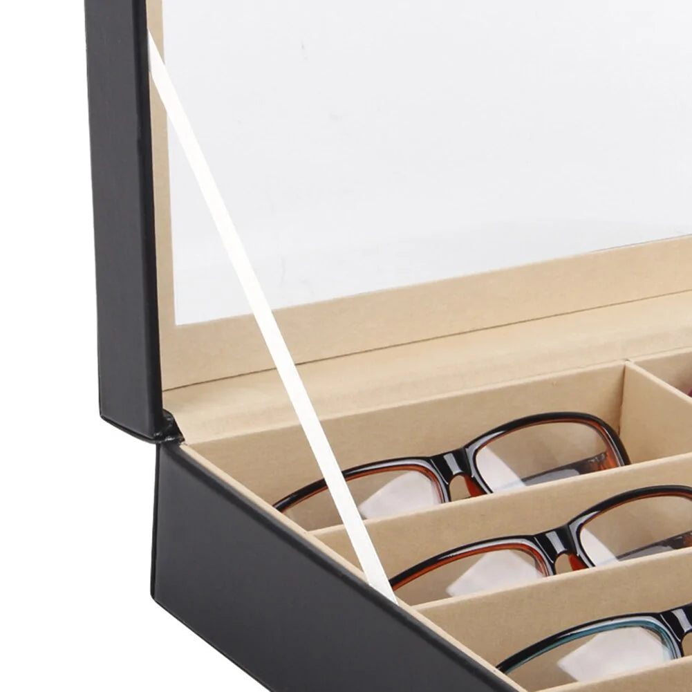 Estuche para gafas con 8 rejillas